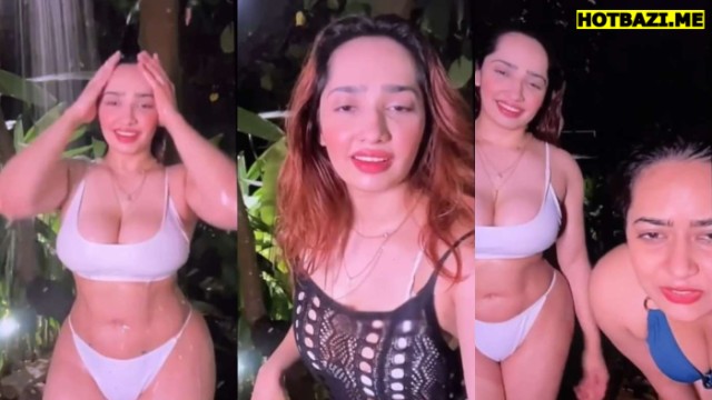 Aditi Mistry Nude Live With Sister Outdoor Showers